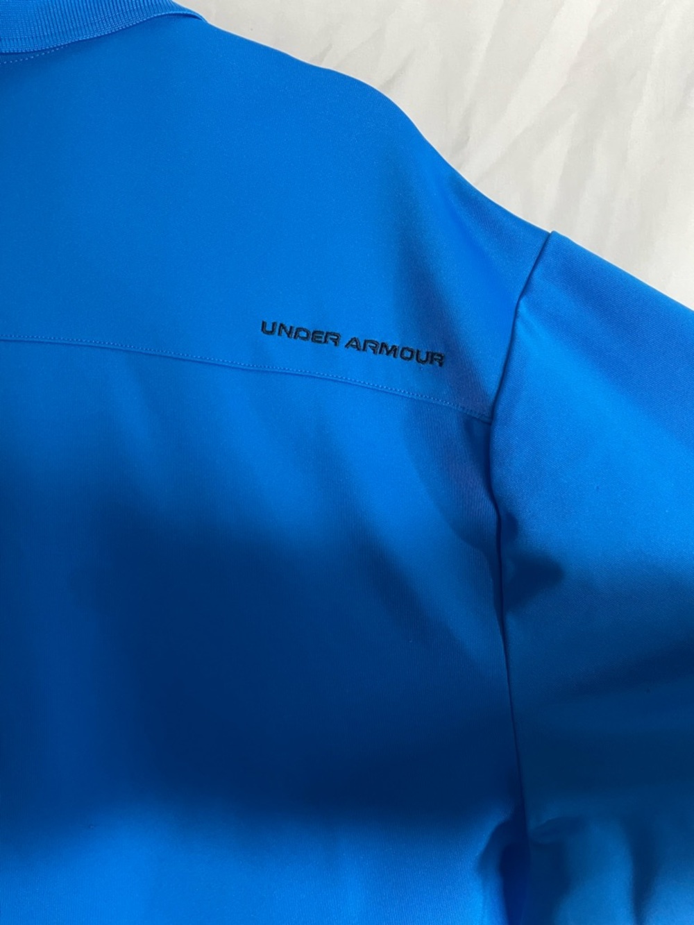 Under Armour Blue Men's Polo/Golf Shirt - Short Sleeve Performance - Picture 4 of 4